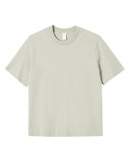 230g Combed Cotton Solid Color Short-sleeved T-shirt Foundation