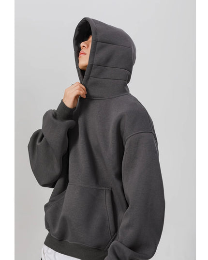 Heavy Stiff Short American Hooded Sweater For Men