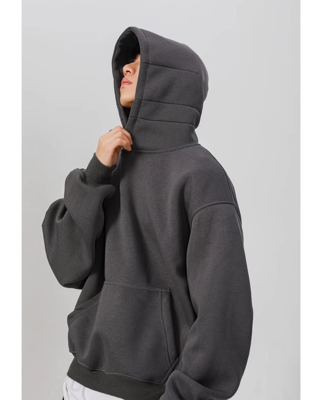 Heavy Stiff Short American Hooded Sweater For Men