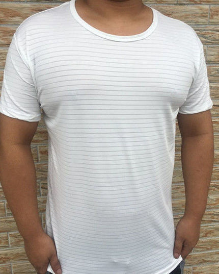 Men's Short Sleeve Thin Hollow T-shirt