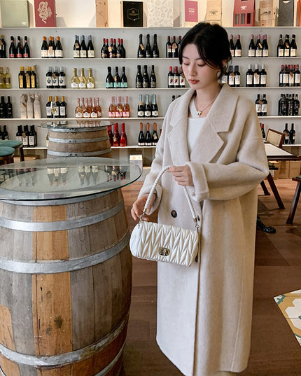 Alpaca Fleecefiber Woolen Overcoat For Women