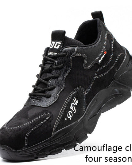 Men's Safety Shoes Anti-smashing And Anti-piercing Steel Toe