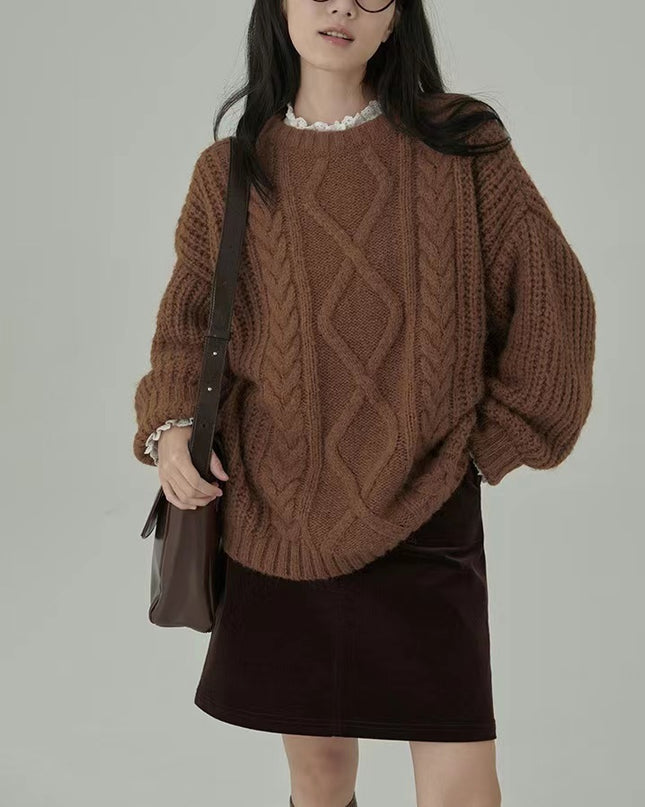 Loose And Lazy Style Soft Glutinous Sweater For Women