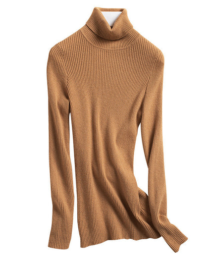 New Sweater Women's Turtleneck Pullover Slim Bottoming Shirt Thickened