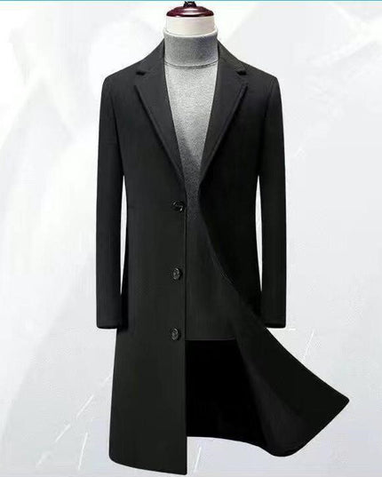 Men's Business Korean Version Slim Fit Handsome Trench Coat