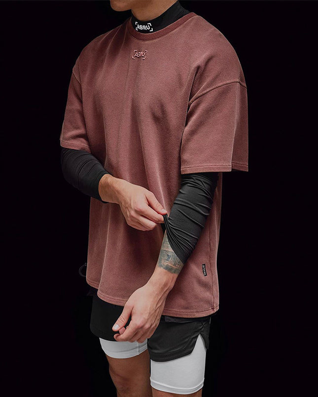 Sports Short-sleeved Summer Sportsman Loose Wash Muscle Breathable Comfortable T-shirt