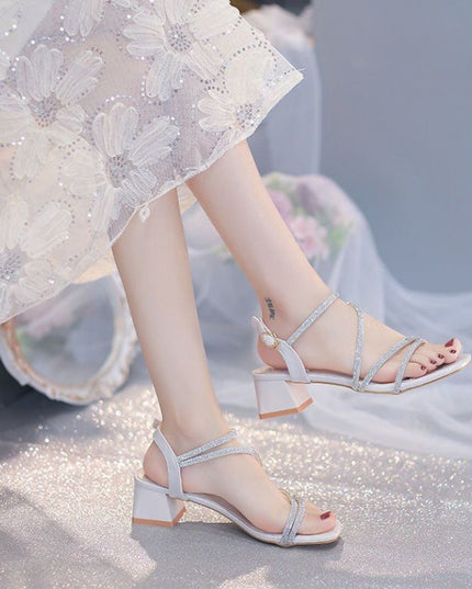 Fashion Personality Chunky Heel Sandals For Women
