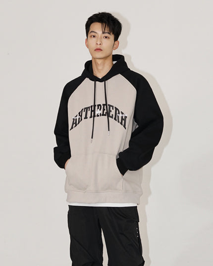 Men's Sweatshirt Vintage Letter Print Sports Hoodie