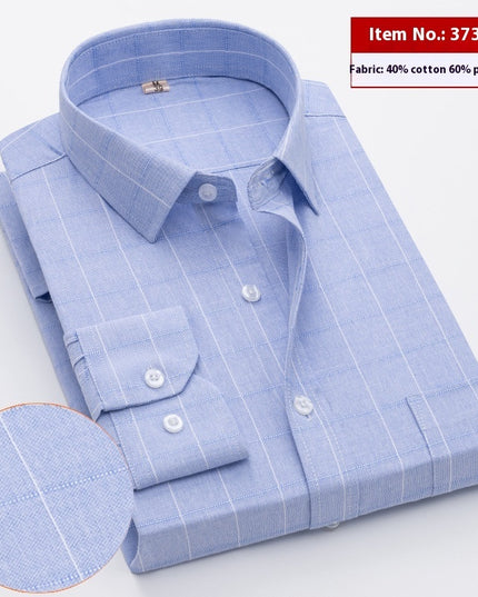 Shirt Men's Long Sleeve Spring And Autumn Middle-aged Loose Casual Men's Shirt