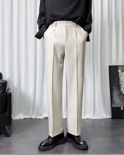 Men's Suit Straight-leg Loose Drooping Casual Pants Trousers