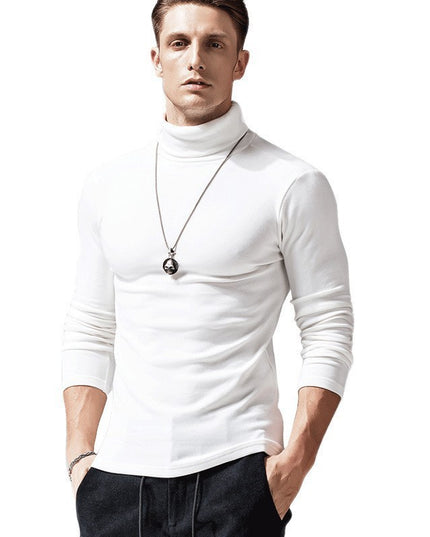 Turtleneck Men's European And American Long Sleeve T-Shirt