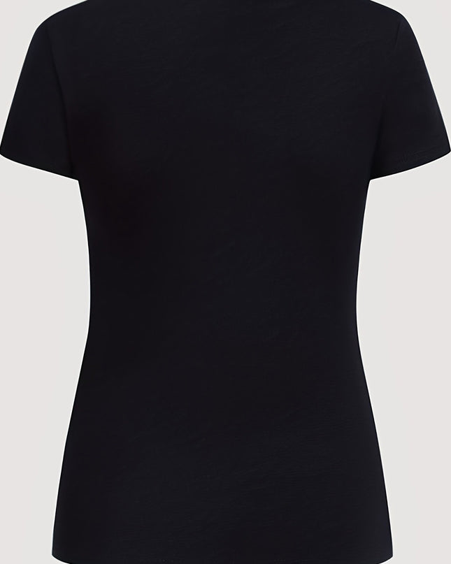 Women's V-neck Slim-fit Top