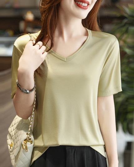 Vest Beautiful French Base Shirt Loose Satin Top