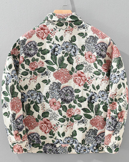Retro Trendy Floral Men's Jacket