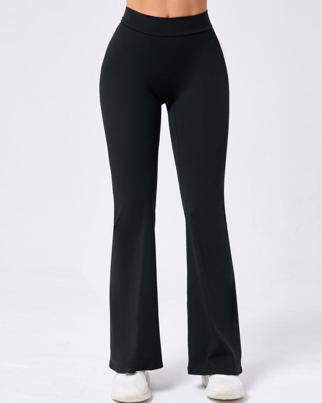 Ladies' Hip Lifting Yoga V Waist Bell-bottom Pants