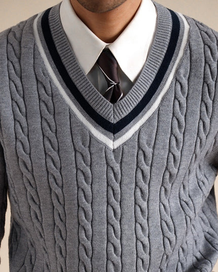 Men's College Style Casual Base Ride Thermal Head Cover Knitwear