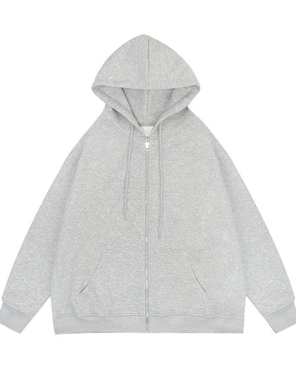 Men's And Women's Sparkling Style Zipper Cardigan Hoodie Plus Size