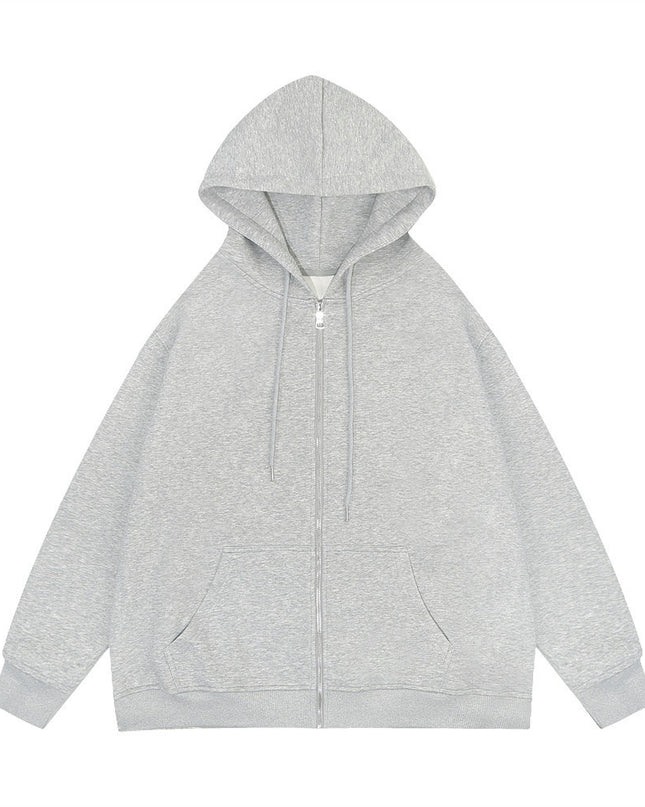 Men's And Women's Sparkling Style Zipper Cardigan Hoodie Plus Size