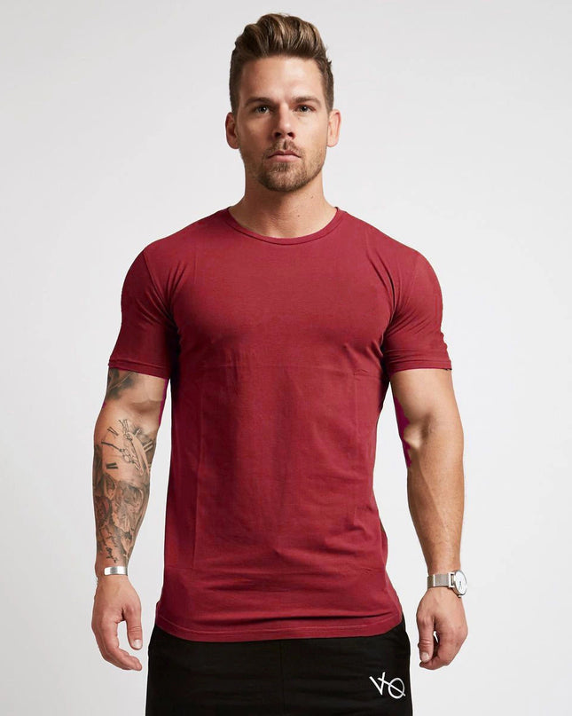 Men's Sports And Leisure Solid Color Light Board Short Sleeved