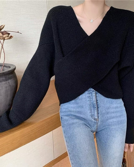 Batwing Sleeve Loose Sweater Sweater For Women