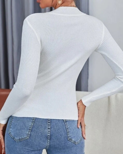 Autumn And Winter Thin Half Turtleneck Slim Fit Sweater Women