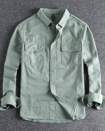Design Sense Overalls Long Sleeve Shirt Men