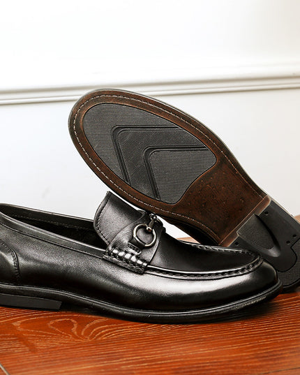 Business Casual First Layer Cowhide Soft Bottom Lazy Men's Shoes
