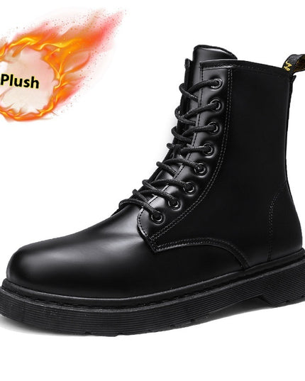 Martin Boots With Zipper Men's British Style