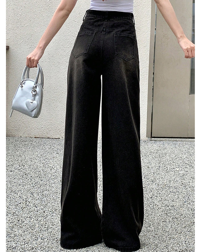 Retro Wide Leg Jeans Women's Fashion Brand