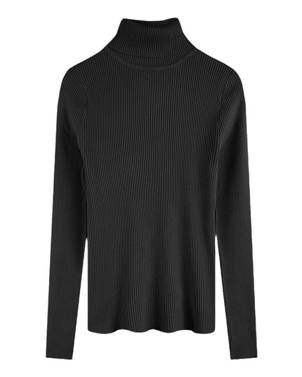 Thickening Inner Wear Skinny Versatile Long Sleeve Thermal Turtleneck Sweater For Women