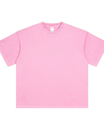 Men's Retro Washed Distressed Short Sleeve Fashion Brand