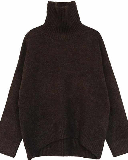 Women's Turtleneck Sweater Vintage Thickened Sweater