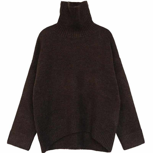 Women's Turtleneck Sweater Vintage Thickened Sweater
