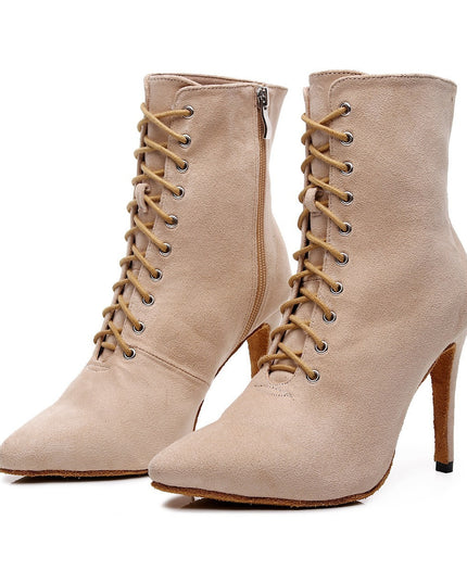 Lace-up Sexy Jazz Special High Heels Short