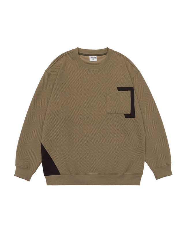 Men's Fall Winter Trend Loose Color Matching Casual Top