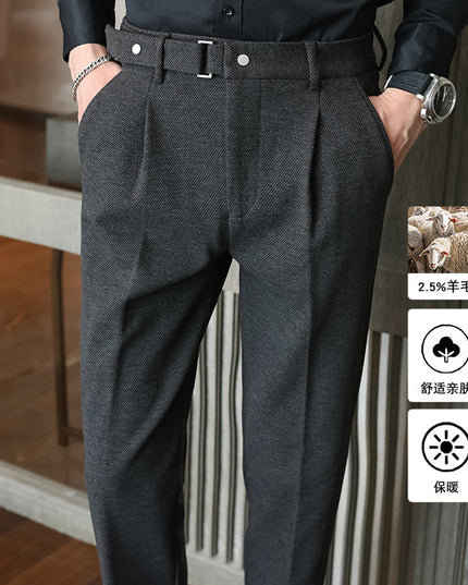 Suit Pants New Men's Thickened Casual Suit Pants
