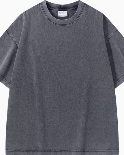 Thickened Cotton Short-sleeved Drop-shoulder T-shirt Bottoming Shirt Top