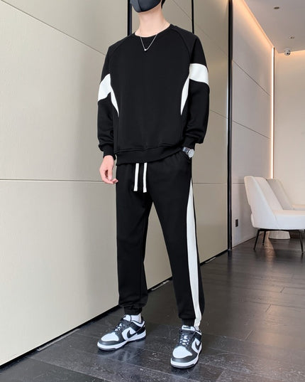 American Sweater Loose Trousers Youth Fashion Casual Two-piece Suit