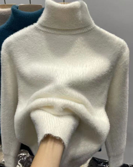 Inner Thickened Fleece-lined Top Sweater