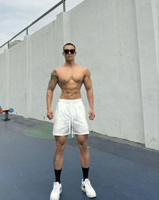 Ice Silk Quick-drying Double-layer Shorts For Men