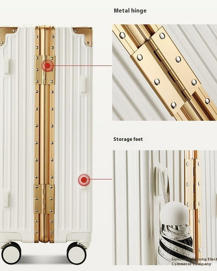Suitcase Large Capacity Aluminium Frame Luggage