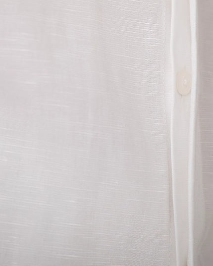 Skin-friendly Draping Lyocell Long Linen Sleeves Shirt