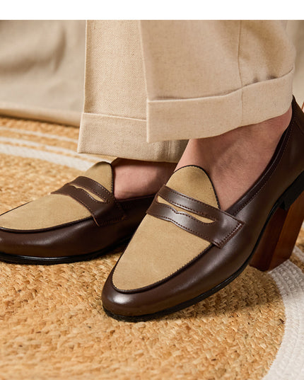 Loafers Belgium Champagne British Style Casual