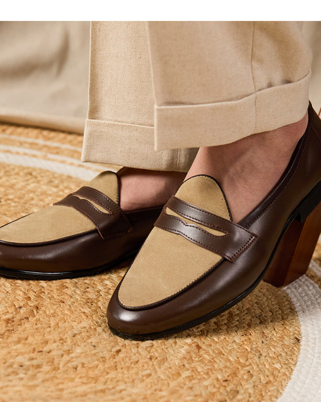 Loafers Belgium Champagne British Style Casual