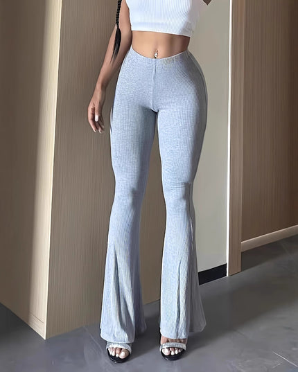 European And American Sports Casual Yoga Slightly Flared Straight Slim Fit Hip Raise Trousers