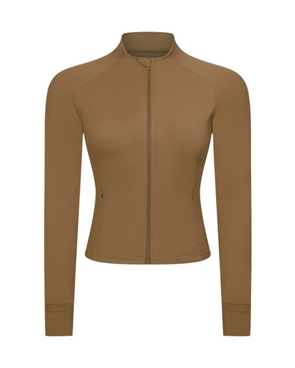 Slim-fit Yoga Wear Long Sleeve Tup Cardigan
