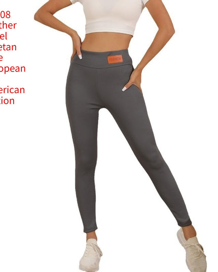 Cashmere Winter Wear High Waist Leggings For Women