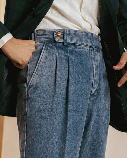 Spring And Autumn New Straight Loose Washed-out Casual Pants