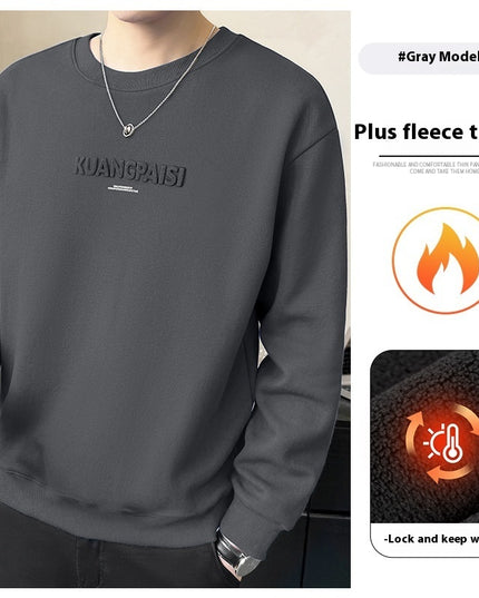 Round Neck Heavy Sweater For Men Spring And Autumn New