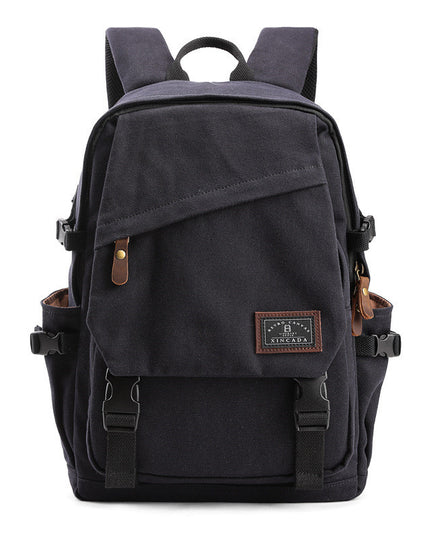 Large Capacity Backpack Canvas With Cover Travel Backpack